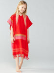 Hot Pink Kids Unlined Surf Ponchito